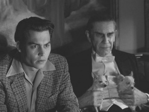 Johnny Depp and Martin Landau as Wood and Lugosi.