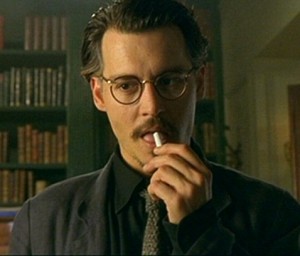 Mind if I smoke? - Depp as Dean Corso in The Ninth Gate