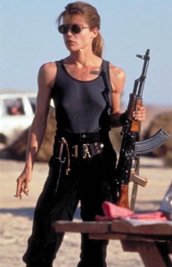 Linda Hamilton as Sarah Connor in Terminator 2: Judgement Day (1991)
